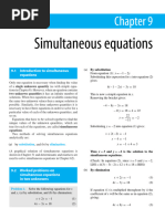 Simultaneous Equations