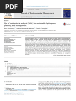 Use of Multicriteria Analysis (MCA) For Sustainable Hydropower Planning and Management.