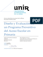 UNIR Tesis Evaluación Programa Preventivo Acoso Escolar