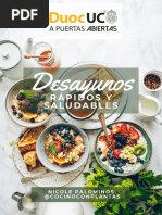 Recetario Desayunos Rapidos y Saludables