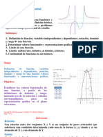 Definciones, Dominio y Rango, Tipos de Funciones y Sus Gráficas.