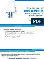 Clase 5 Criterios para El Diseño de Procesos