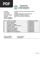 ALI 201-Group 12-MODERN THEORIES OF LITERATURE