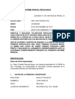 Informe Pericial Psicologico