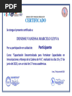 Certificado D Cadena D Frio e Inmunizaciones