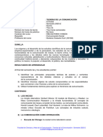 CCO202 Teorías de La Comunicación (G. Cassano) 2023-2