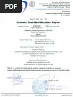 VCU-245 Seismic Test Report