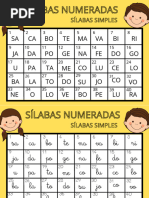 Sílabas Numeradas Simples