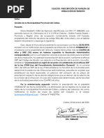 Solicitud de Prescripción de Papeleta