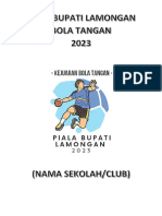 Buku Pemain Piala Bupati Lamongan 2023