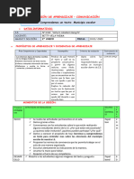 SESIÓN de APRENDIZAJE - Comprendemos Un Texto - Municipio Escolar