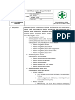 Sop Identifikasi Pasien Dengan Kodisi Khusus