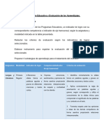 TAREA Programacion Educativa y Evaluacion de Los Aprendizajes