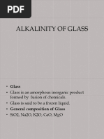 Alkalinity of Glass