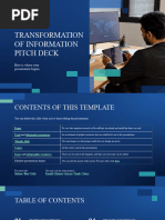 Digital Transformation of Information Pitch Deck by Slidesgo