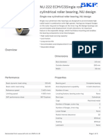 SKF NU 222 ECM - C3Single Row Cylindrical Roller Bearing, NU Design Specification