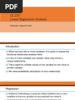 CE235 Regression Analysis Moodle