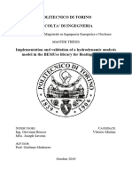 Implementation and Validation of A Hydrodynamic Analysis