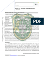 Factors Causing Difficulty in Learning Mathematics For Elementary School Students