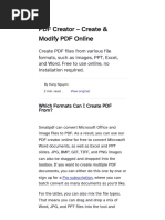 PDF Creator - Create & Modify PDF Online