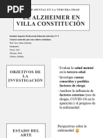 Salud Mental en La Tercera Edad-Alzhimer