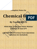 Chemical Bond Notes by Touhid