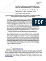 Adaptación Argentina de Dos Escalas de Dificultades en La Regulación Emocional en Adultos Emergentes Universitarios