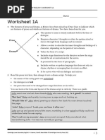 LS English 9 Worksheet 1A