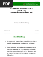 7-8. ENGL 158 - Meeting and Minutes Writing