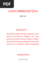 Copolymerization CHEM 455