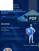 Acronis #CyberFit Cloud Tech Associate Advanced Security With EDR 2023 Handout