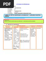 D1 A1 Sesion Com. Leemos Un Triptico de Aderechos y Deberes de Los Niños