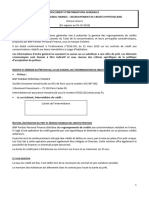 Dentite Et Dresse Du Reteur Ou Le Cas Echeant DEL Intermediation de Credit