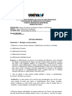 Estudo Dirigido - Seminário I (Jussara Gomes)