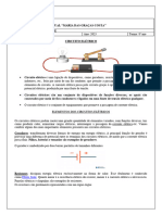 8° Ano Circuito Elétrico