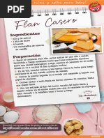 Receta Flan Casero