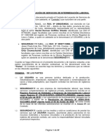 Contrato de Locación de Servicios de Intermediación Laboral