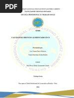 Tesis - Calidad de Servicio Alimentario en Beneficiarios de Los Comedores Populares Lucero Del Amanecer y Los Nonnos Barranca 2021.