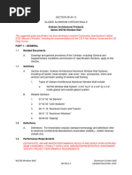 W2700 Window Wall Specification Final