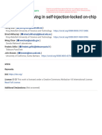 Linewidth Narrowing in Self-Injection-Locked On-Ch