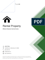 Rental Property Business Plan Example