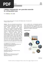 Cellulose Nanomaterials New Generation Materials F