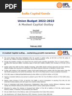 IIFL - Capital Goods - Union Budget 2022 - 20220202