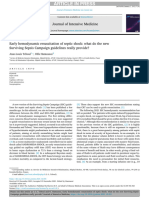 Early Hemodynamic Resuscitation of Septic Shock What Do The New