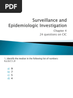 Week III, IV Surveillance and Epidemiologic Investigation1