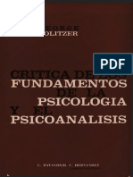 George Politzer Critica de Los Fundamentos de La Psicologia