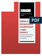 Modulo 5 Interpretación Constitucional y Legal