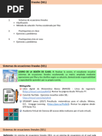 Sesión 5.2 - Sistemas de Ecuaciones Lineales (SEL) Notas