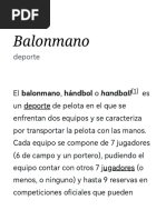 Balonmano - Wikipedia, La Enciclopedia Libre