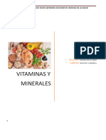 Vitaminas y Minerales